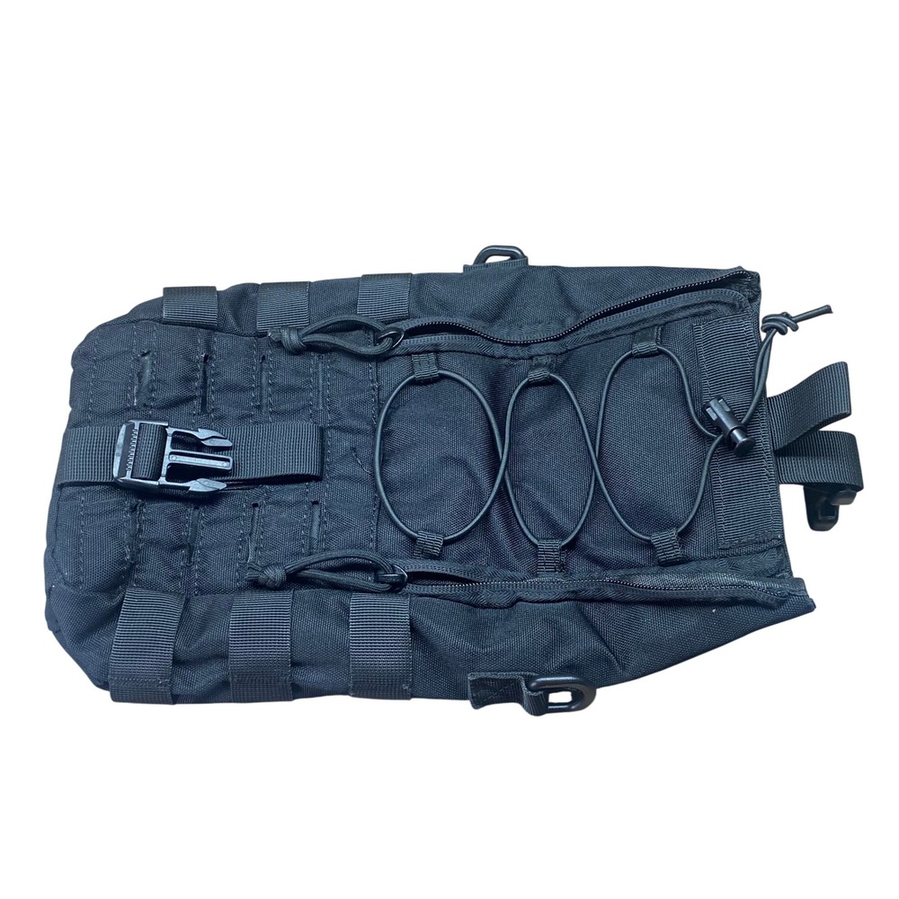 Unbranded MOLLE Utility Pouch Tactical Dump Bag Black OS Synthetic‎ Gear Storage - Picture 3 of 9